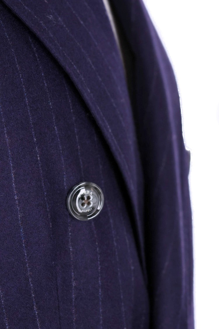 Barba Double-Breasted Pinstripe Wool Comfort Suit