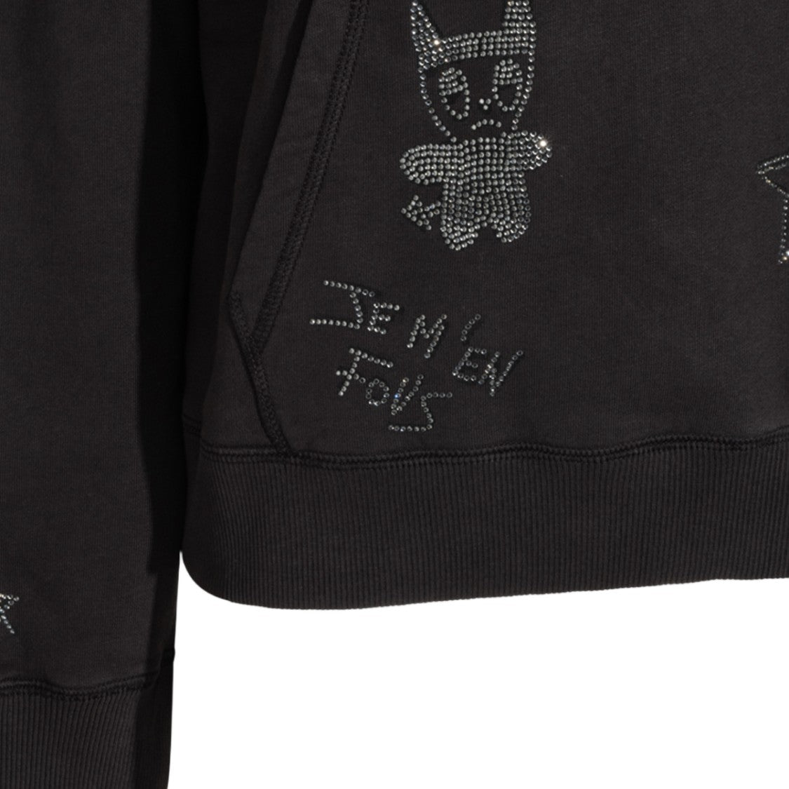 Zadig & Voltaire Hoodie-Style Sweater With Rhinestone Embellishments