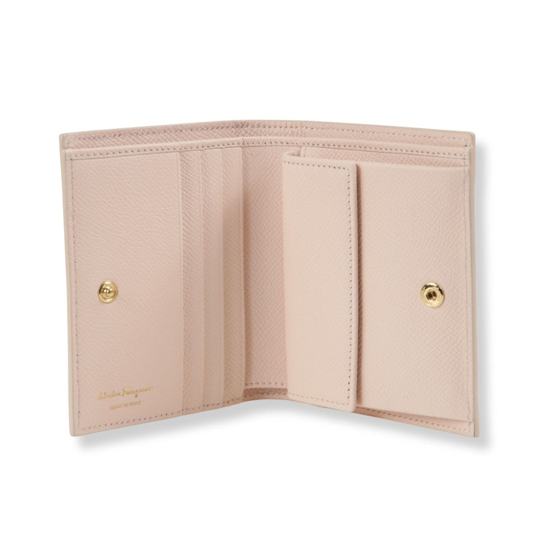 Ferragamo Compact Smooth Leather Wallet With Minimalist Design