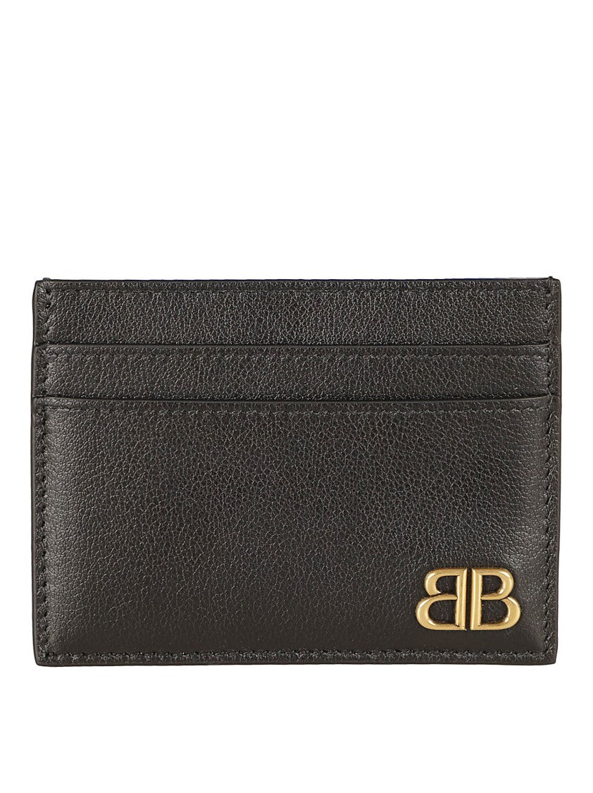 Balenciaga Textured Calfskin Leather Cardholder With Four Slots