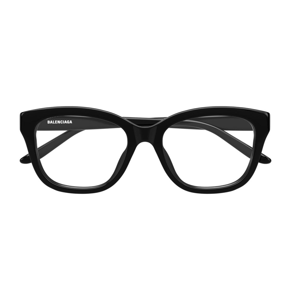 Balenciaga Everyday Rectangular Black Recycled Acetate Eyeglasses