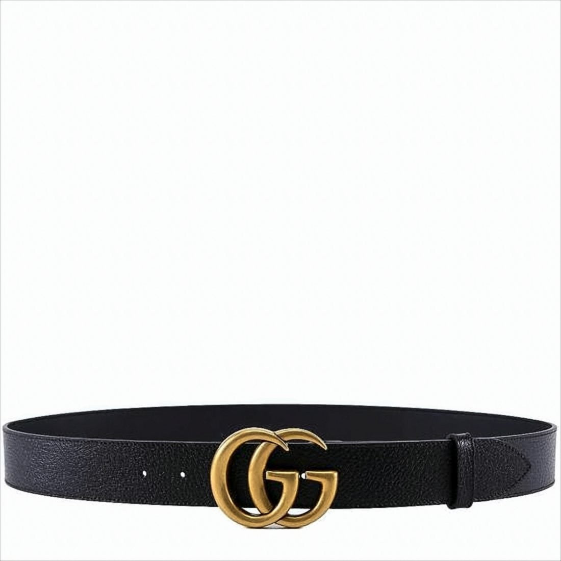 Gucci Leather Belt With Double G Buckle