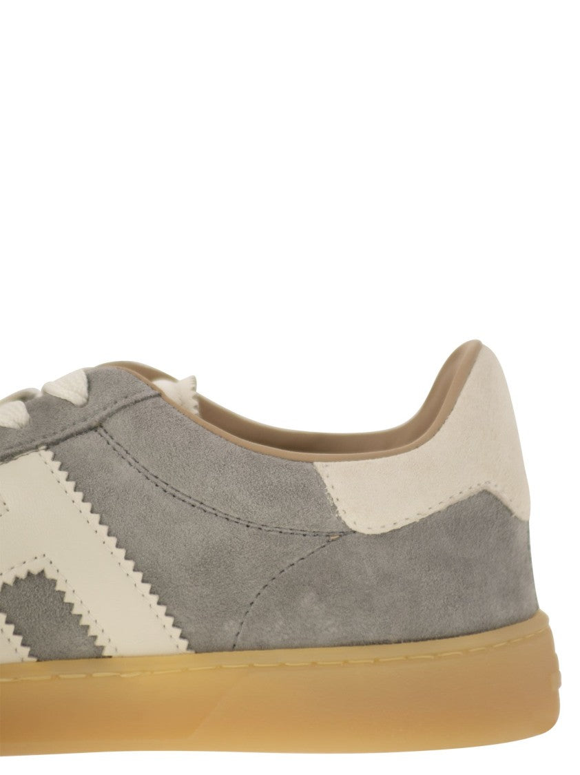 Hogan Suede Cool Sneakers With Nappa Leather Accents