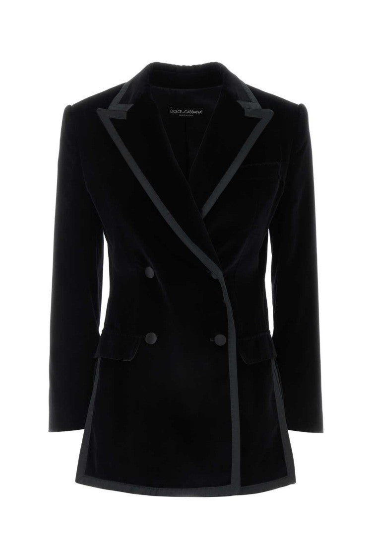Dolce & Gabbana Black Velvet Blazer