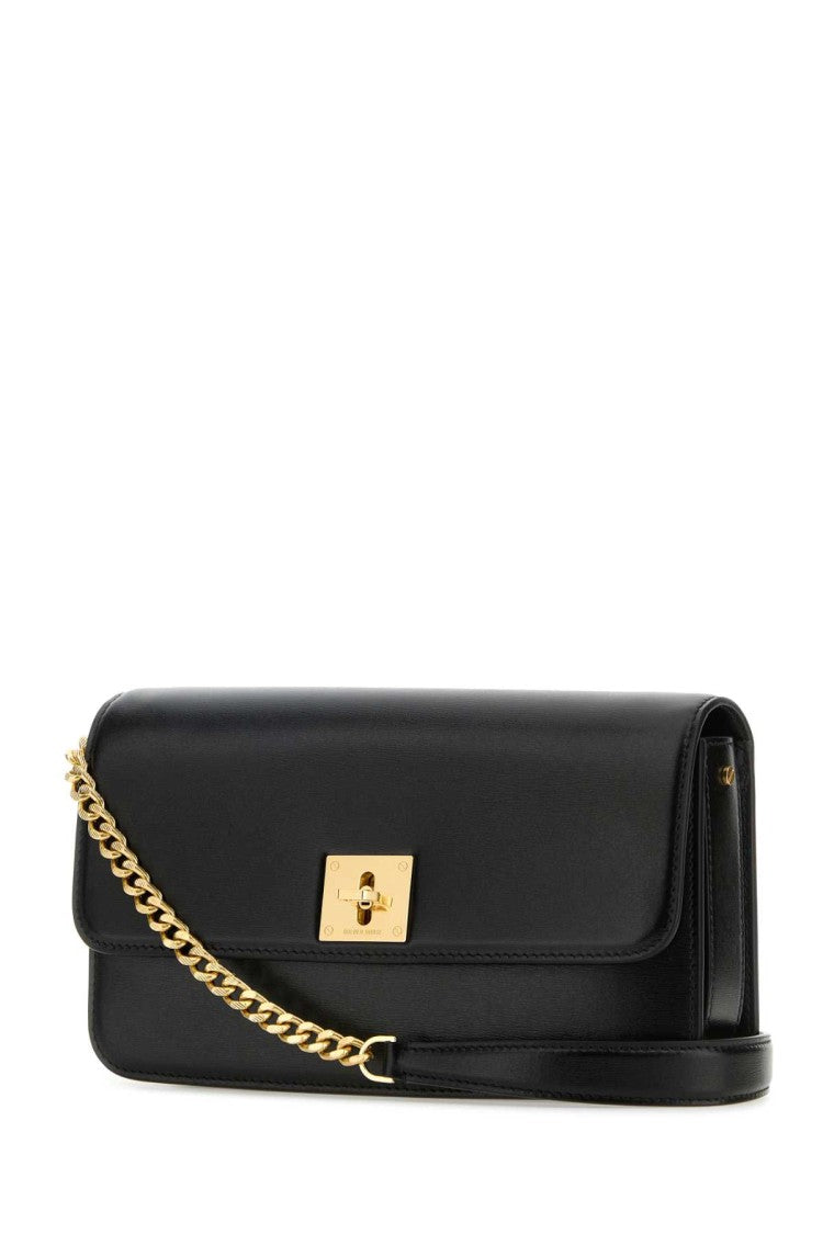 Golden Goose Black Leather Gioia Clutch