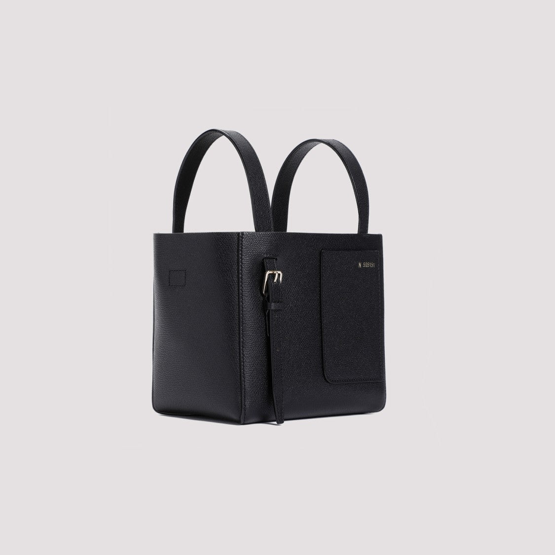 Valextra Black Bucket Mini Bag