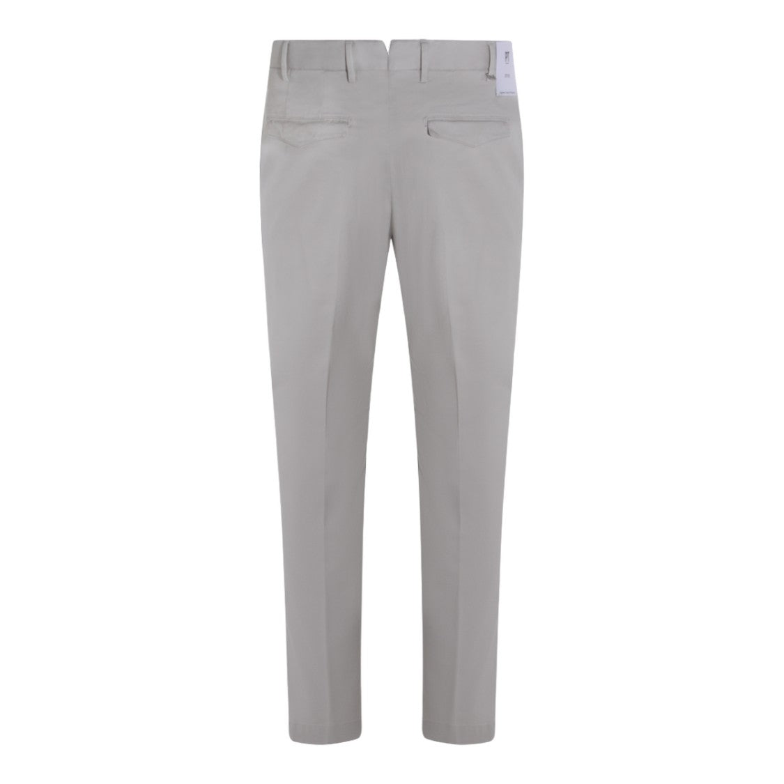 Pt Torino Tailored Grey Trousers With Straight Leg Silhouette