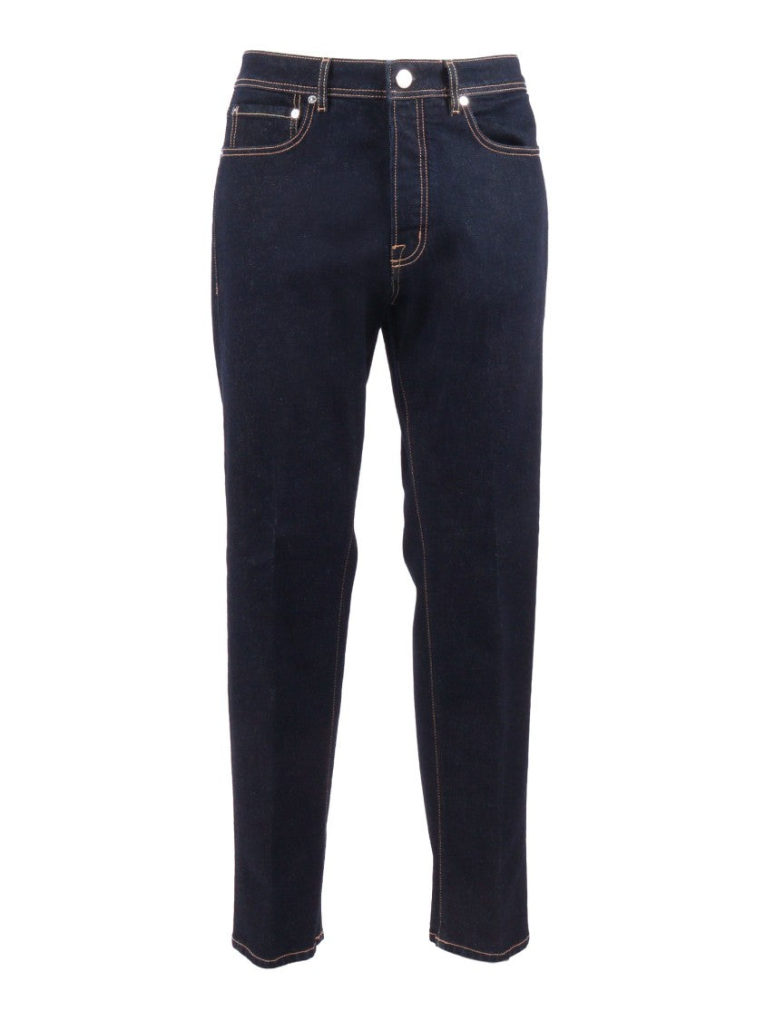 Peserico Straight Leg Blue Denim Jeans