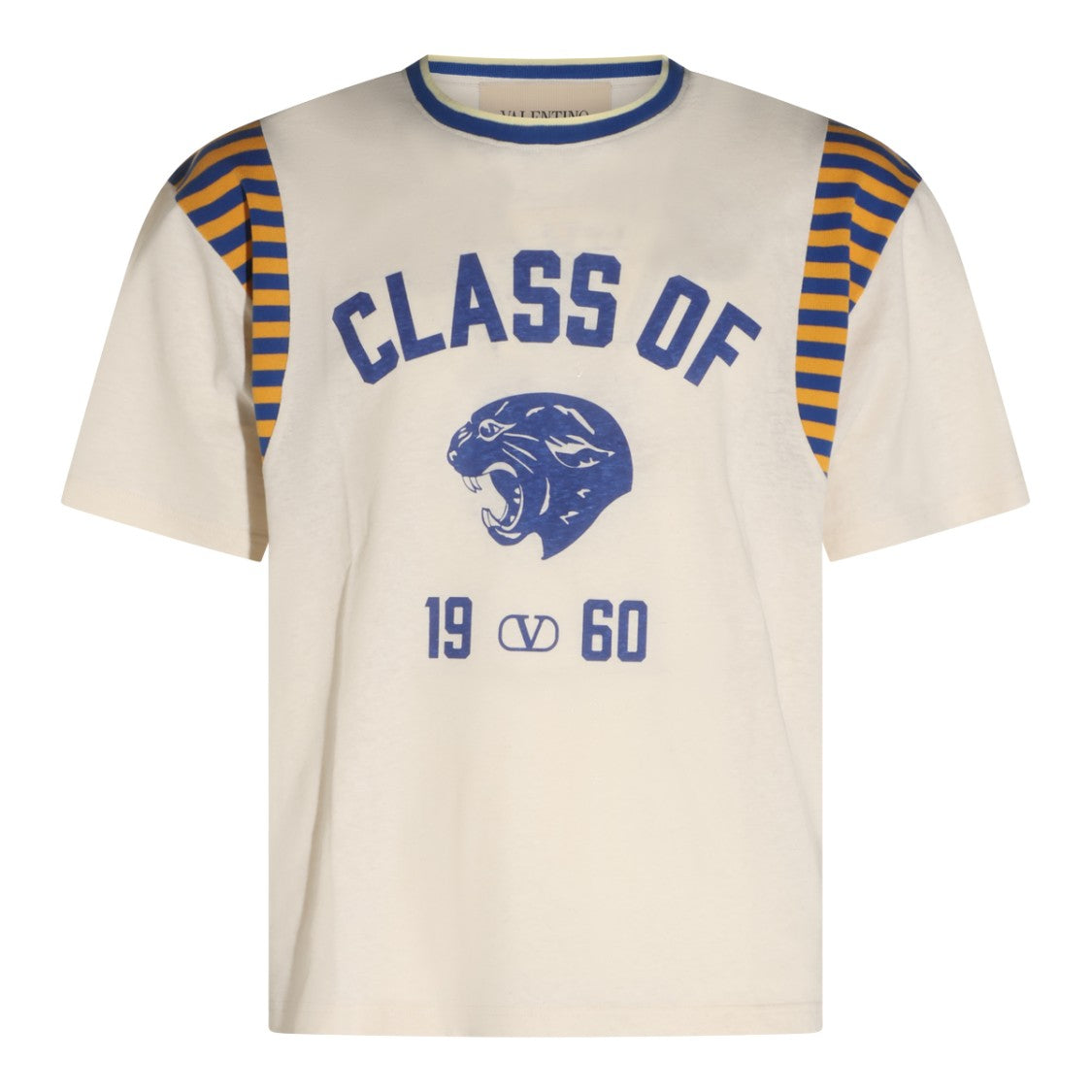 Valentino Short-Sleeve T-Shirt With Roaring Panther Graphic
