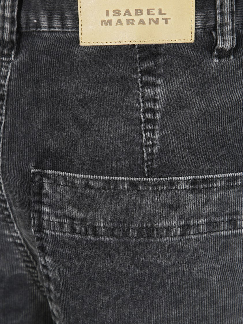 Isabel Marant Étoile Relaxed Straight-Leg Pants With Textured Finish