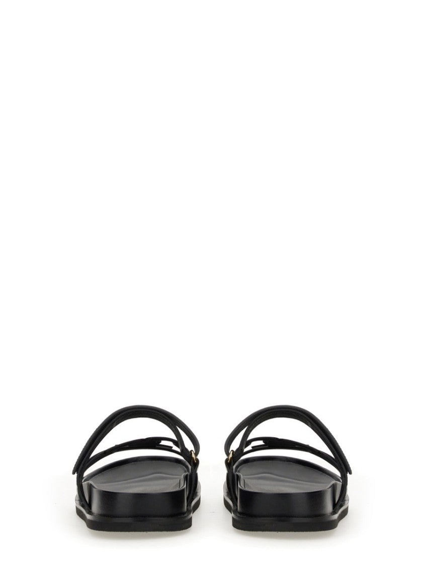 Tory Burch Cut-Out Design Bovine Leather Sandals