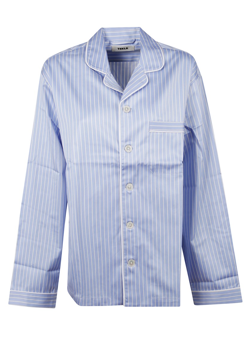 Tekla Sateen Pyjamas Shirt In Organic Cotton