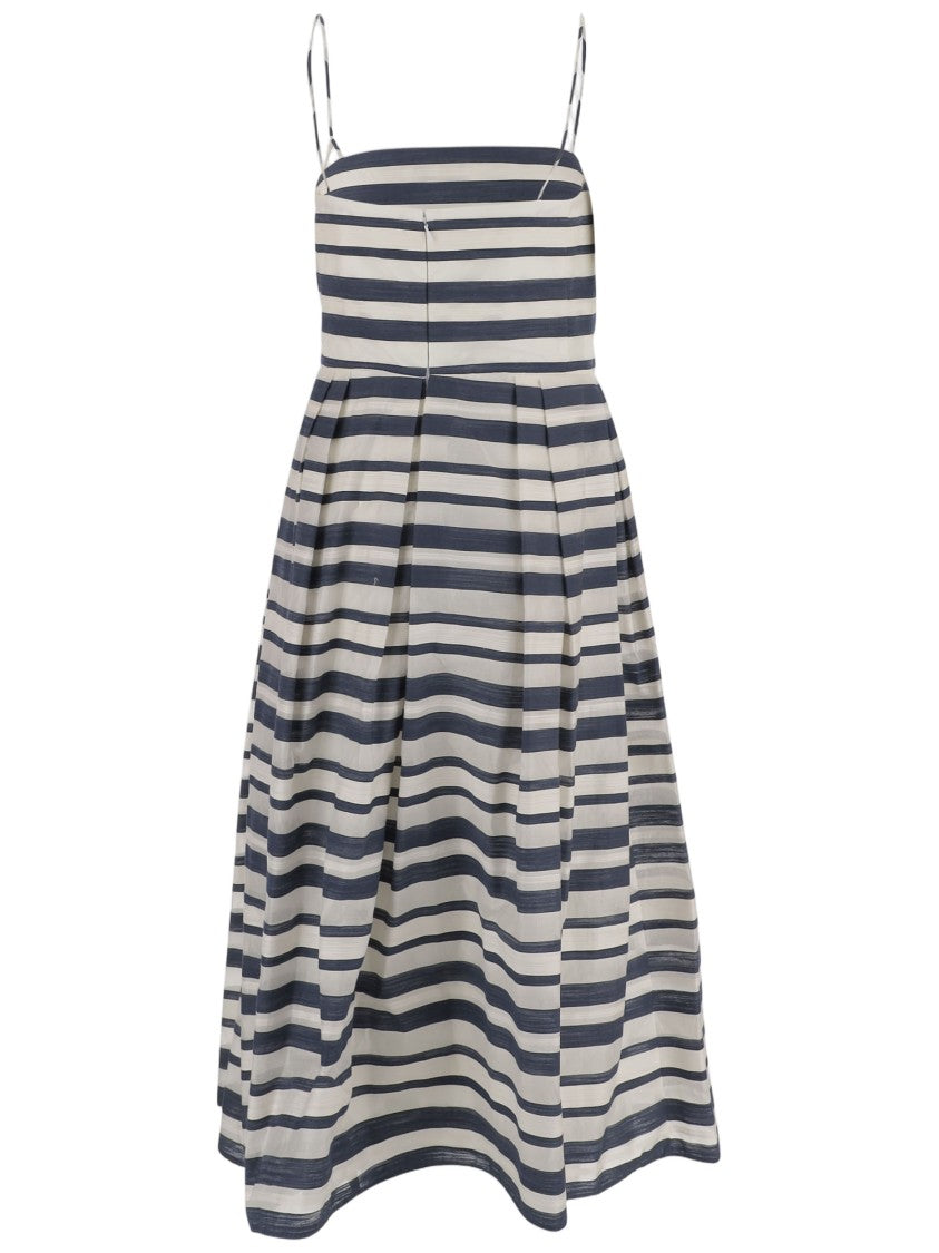Lauren Ralph Lauren Striped Cotton Blend Dress