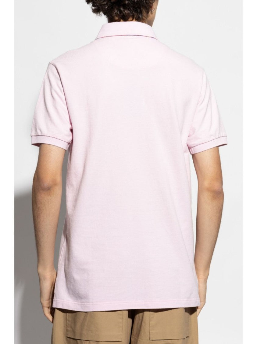 Etro Tailored White Cotton Polo With Logo Embroidery