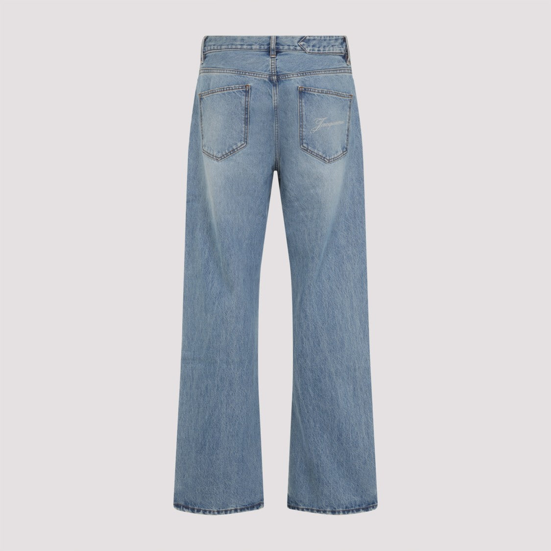 Jacquemus Blue Cotton Jeans
