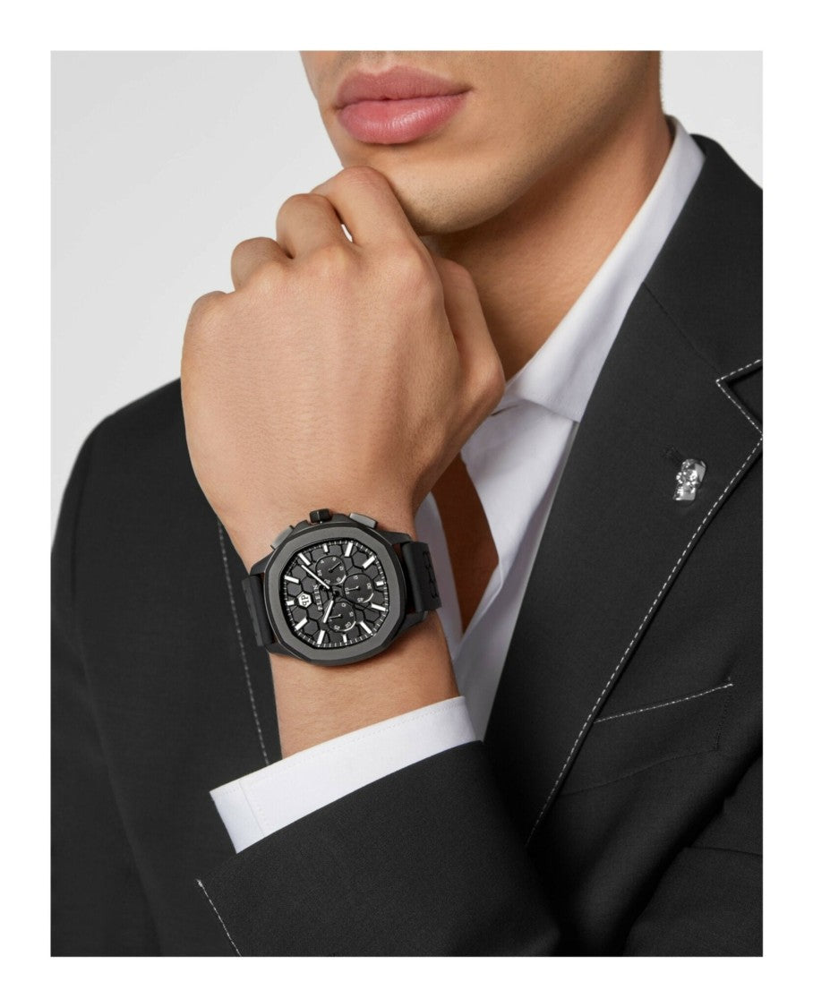 Philipp Plein $Pectre Chrono Silicone Watch