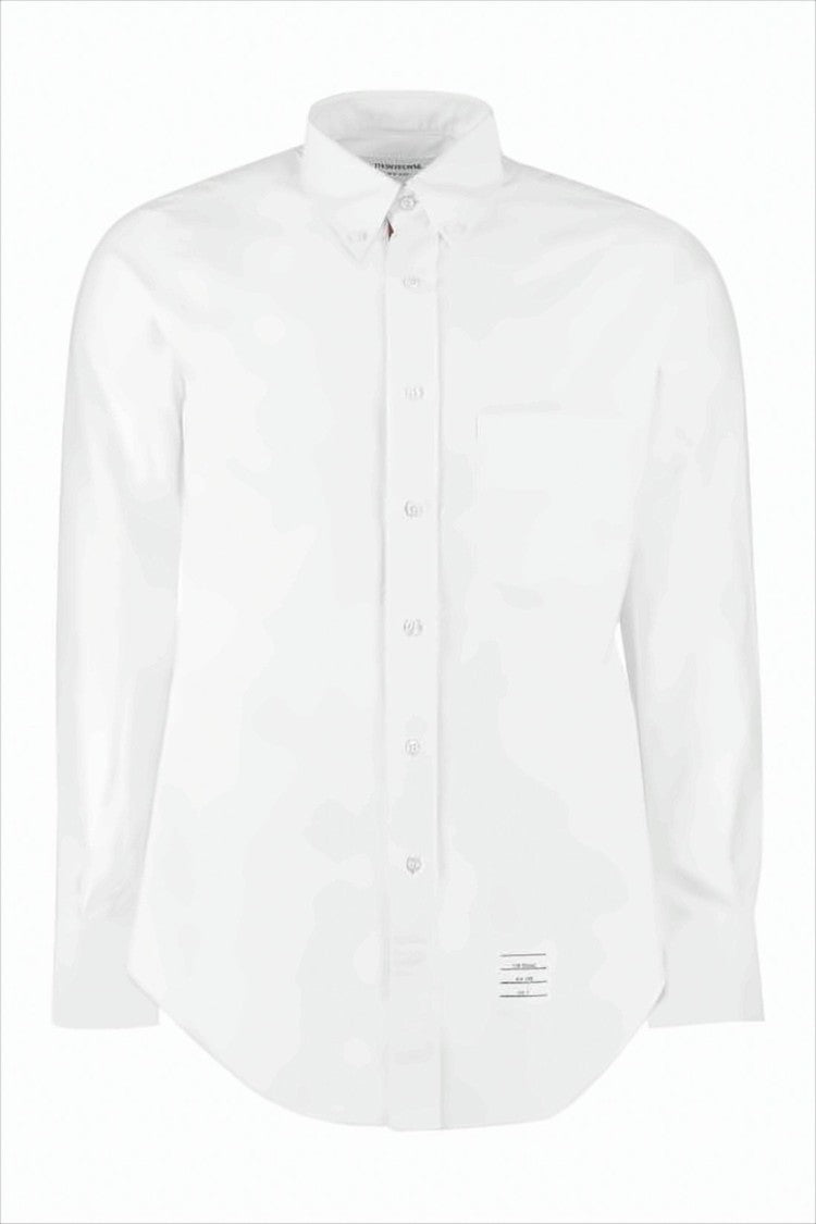 Thom Browne Classic Button-Down Long-Sleeve Shirt With Tailored Fit