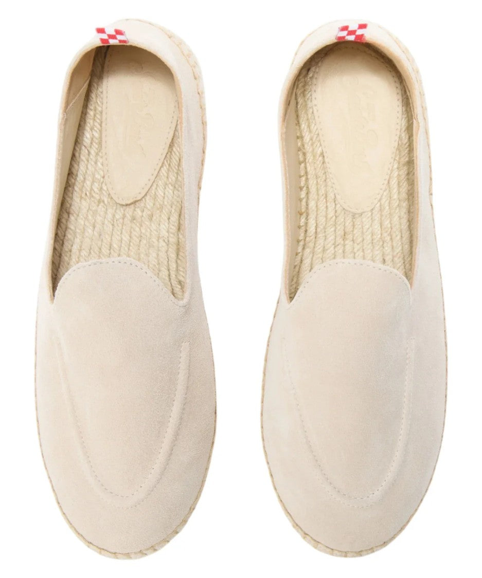 Mc2 Saint Barth Armand Loafer Espadrilles In Soft Suede With Braided Sole