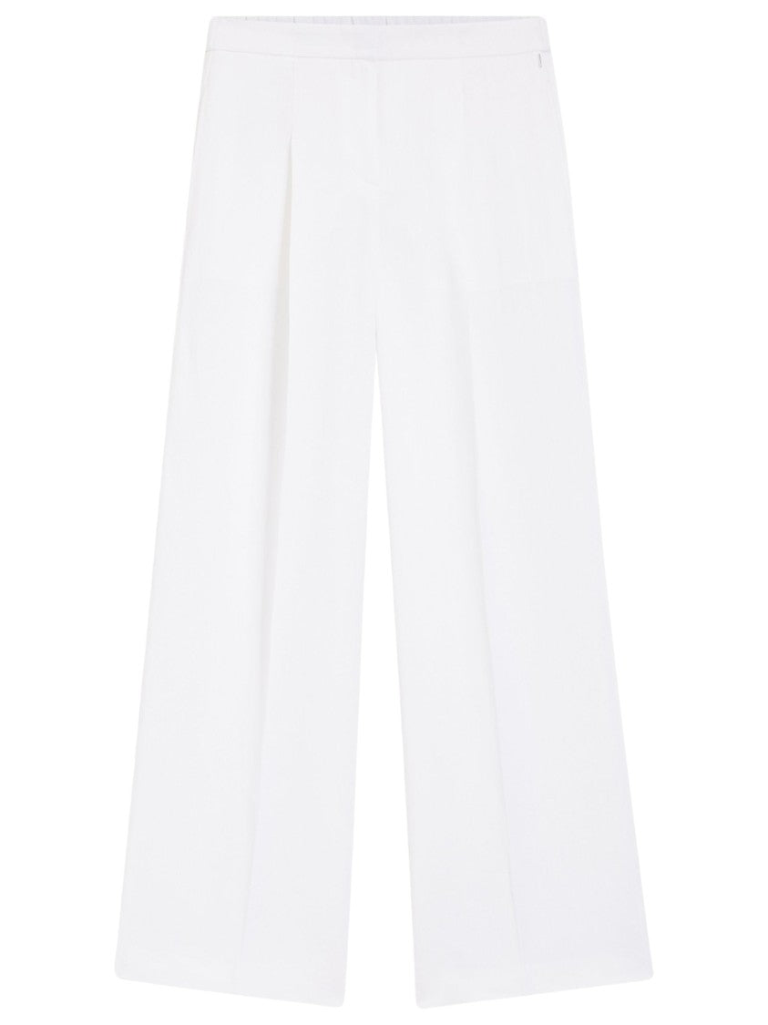 Boss Rancho Flowy White Wide-Leg Pants