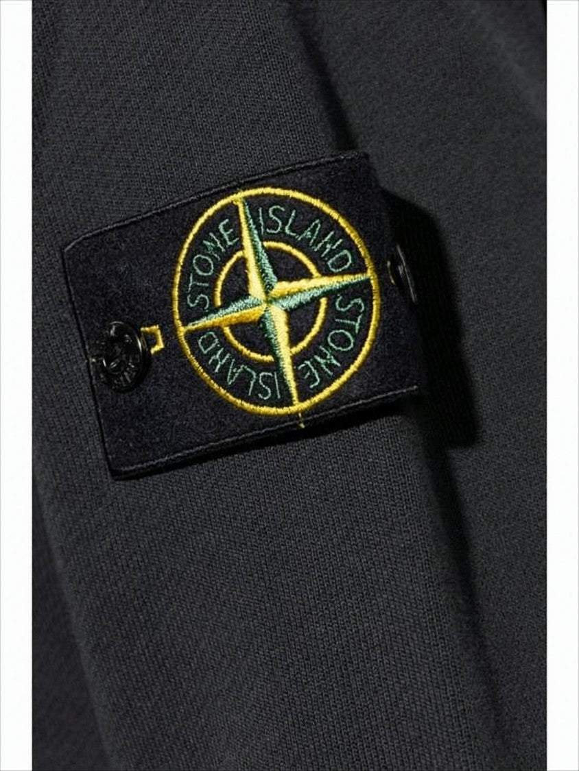 Stone Island Relaxed Fit Black Hoodie