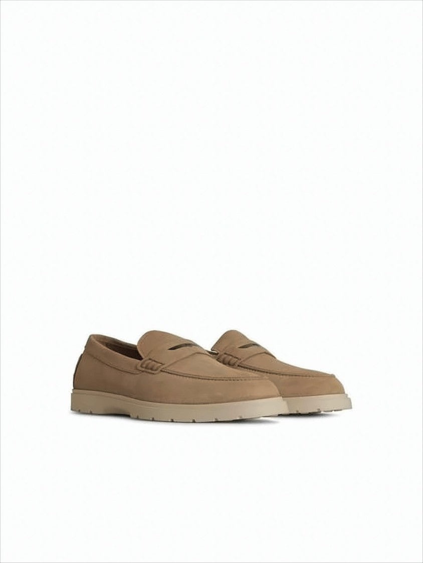 Tod's Minimalist Calf Leather Loafers With Rubber Sole