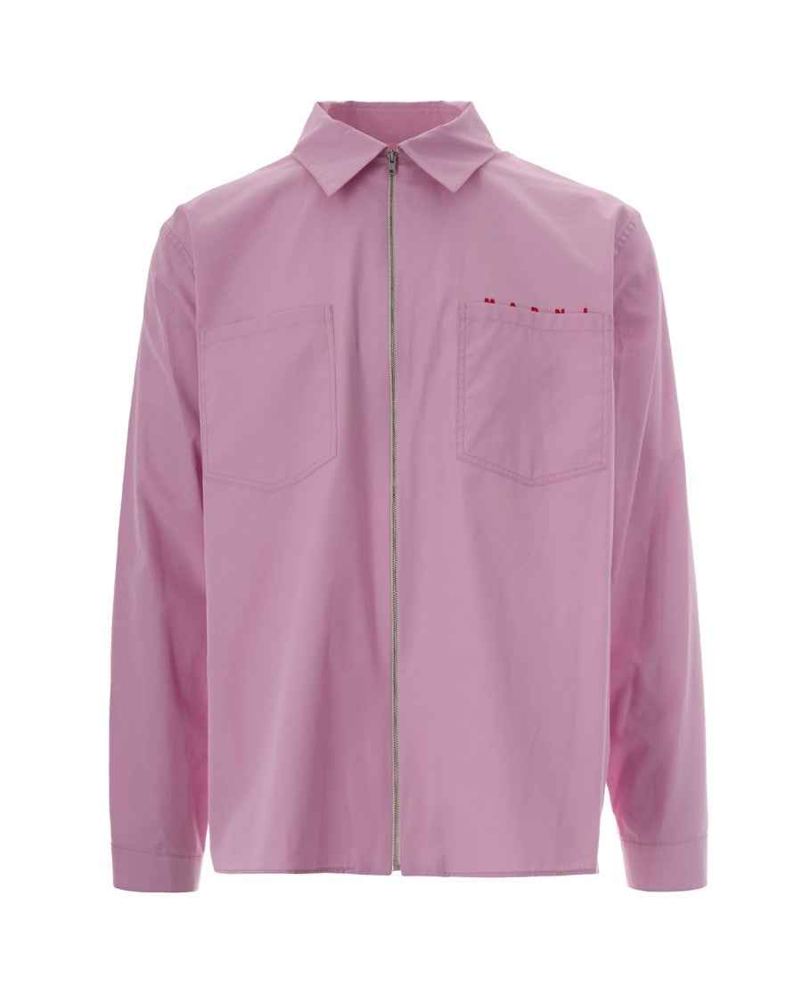 Marni Pink Zip-Up Shirt