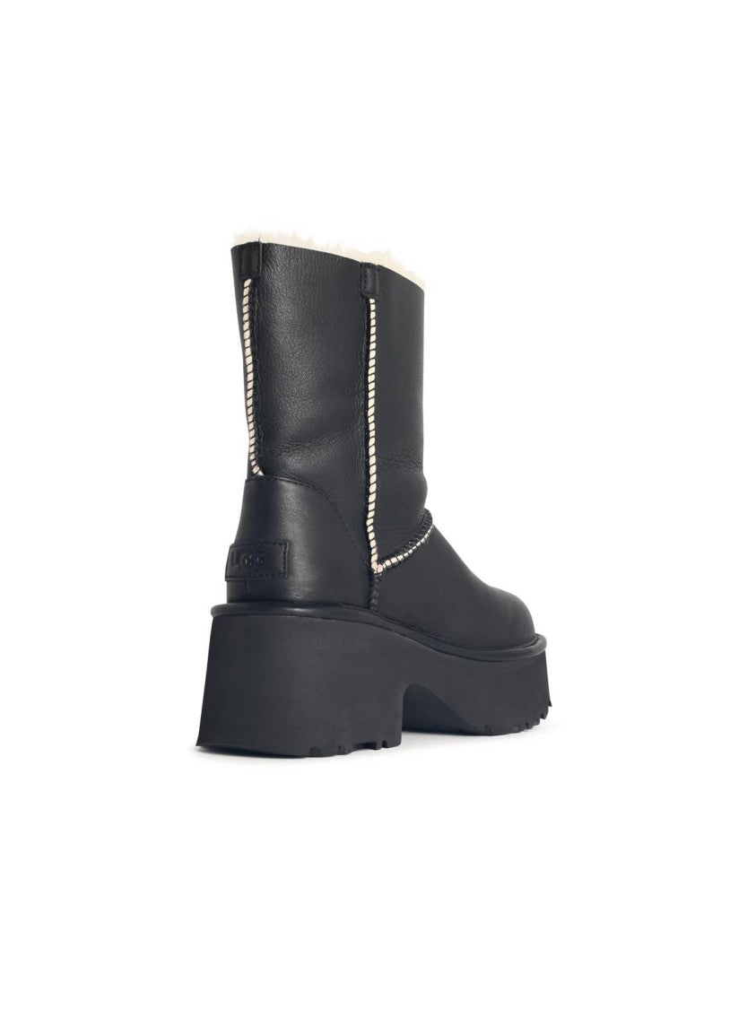 Ugg 'Classic Esmee' Black Leather Boots