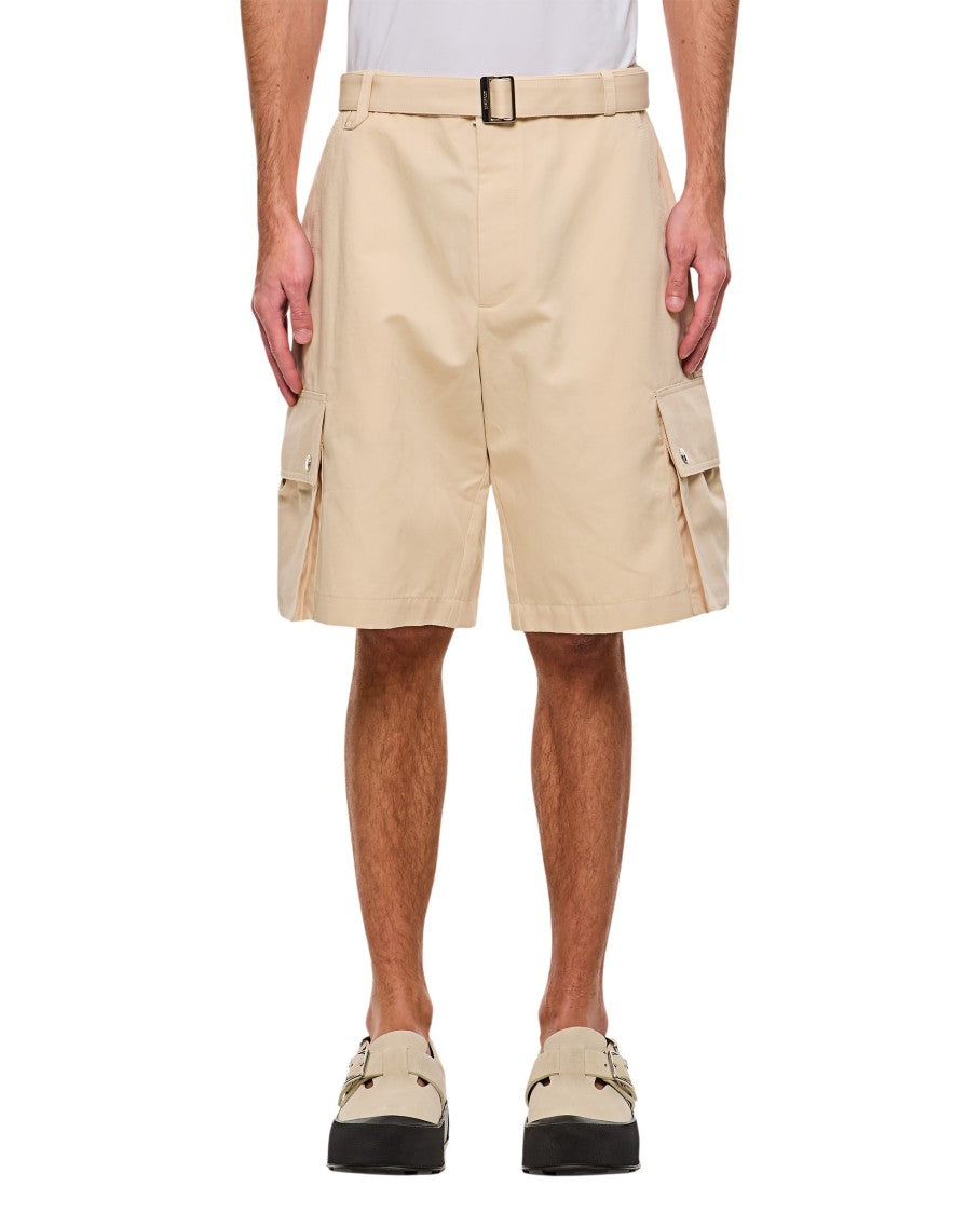 Jacquemus Beige Multi-Pocket Cargo Shorts