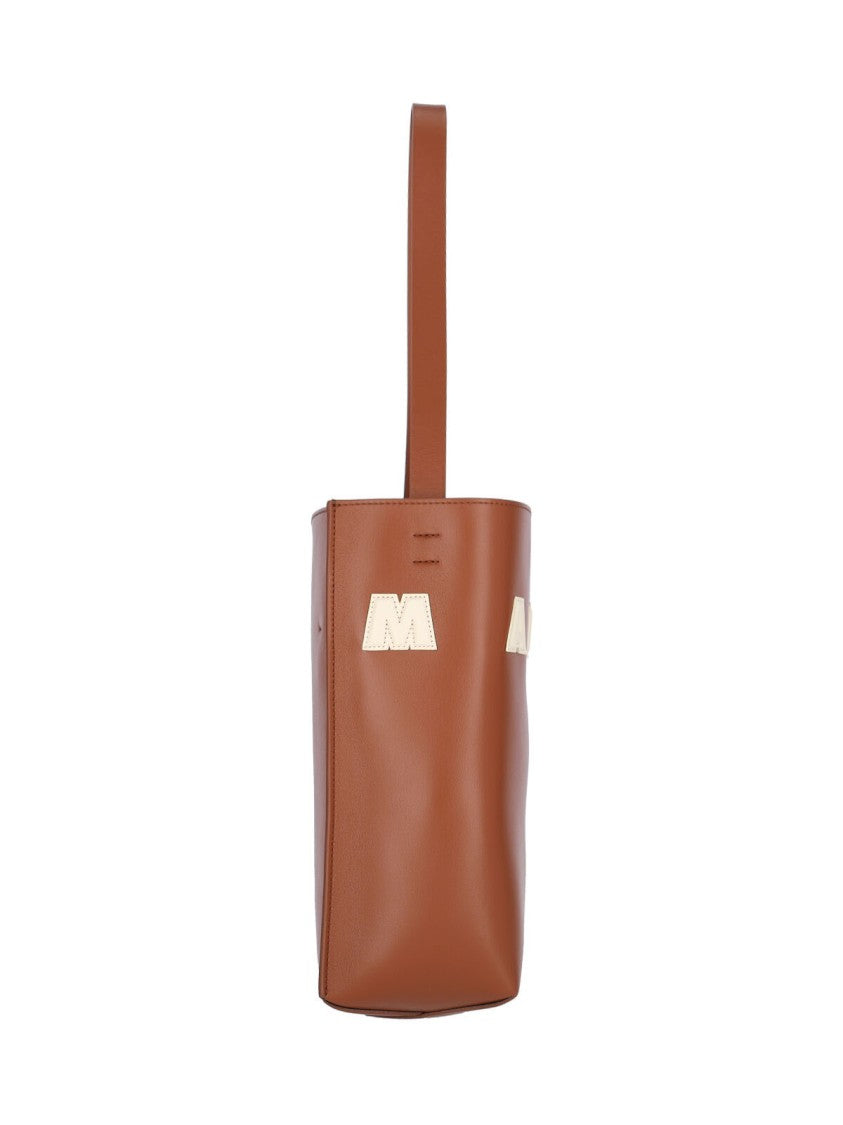 Marni Structured Rectangular Tote Bag With Bold Logo Design