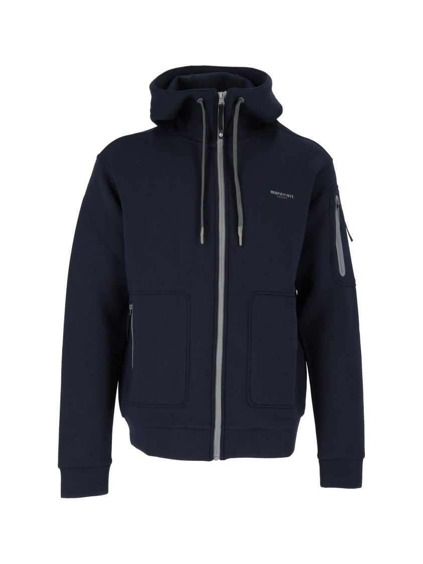 Murphy & Nye Navy Blue Rhump Hooded Full-Zip Sweatshirt