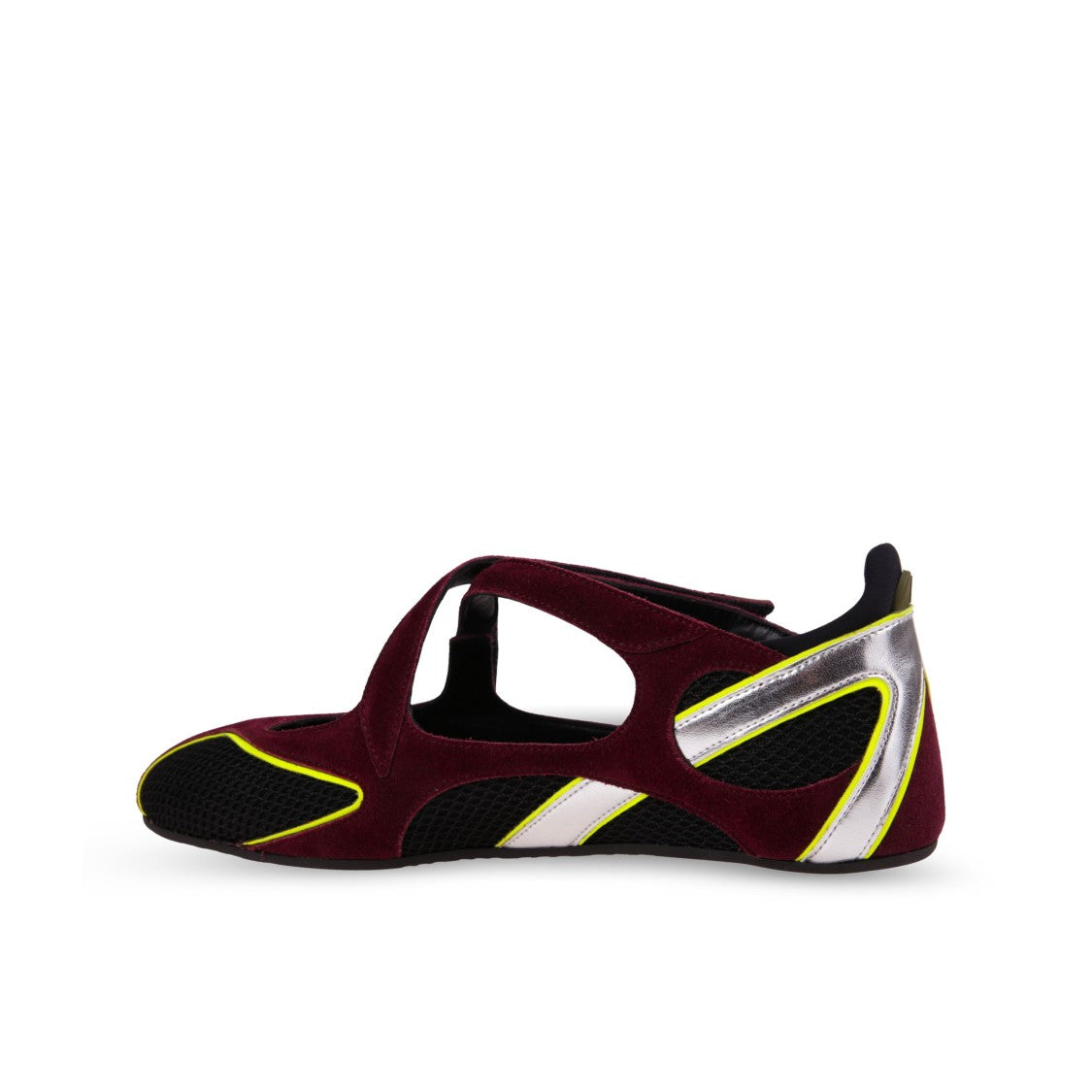 The Attico Crisscross Strap Ballerina Flats