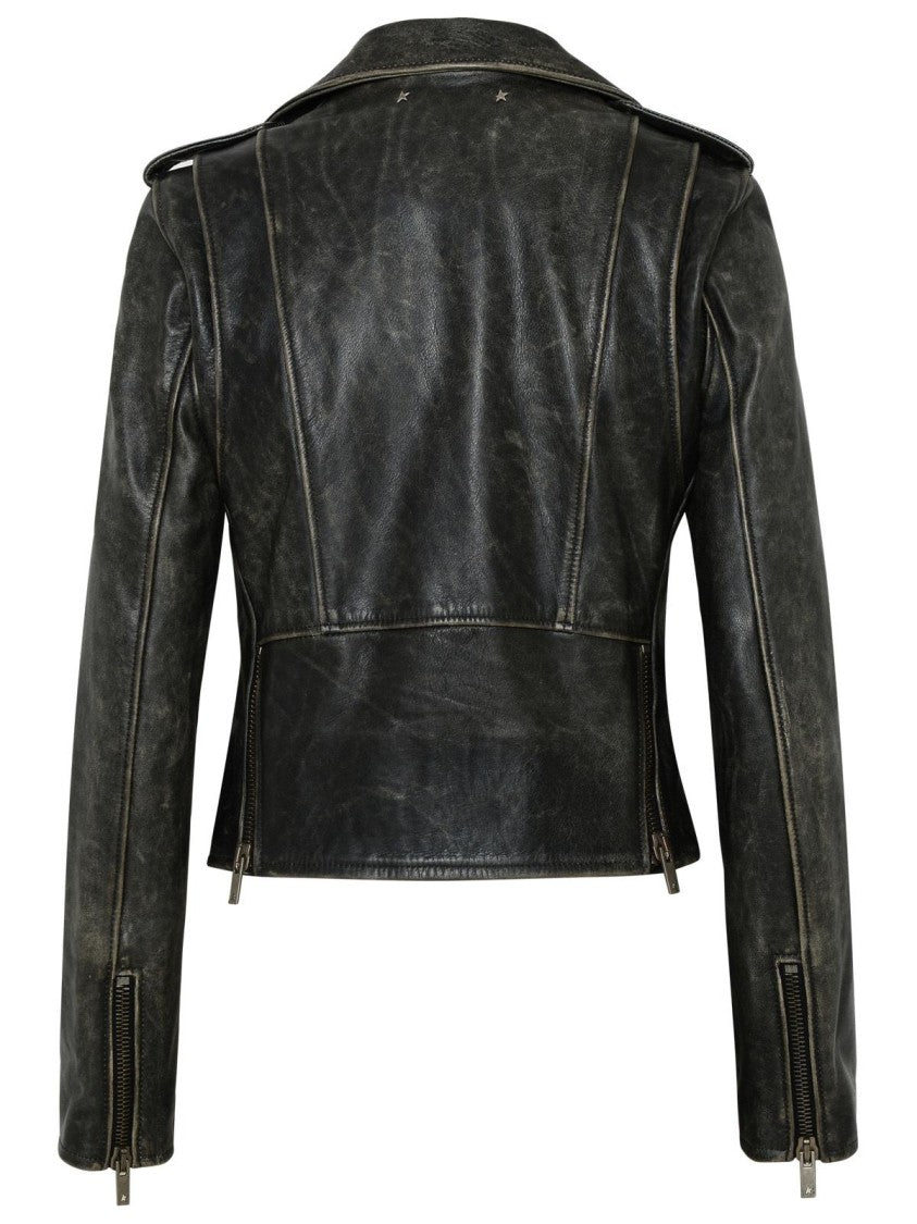Golden Goose Short Leather Jacket