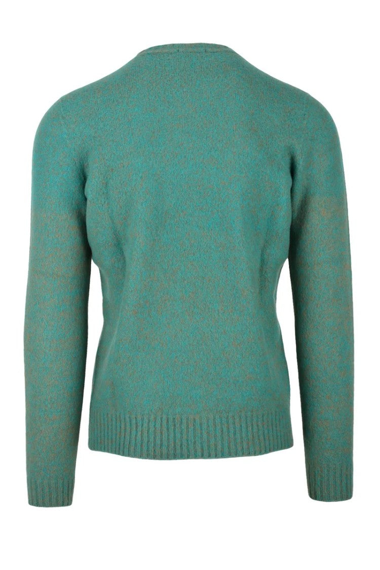 Drumohr Crew Neck Wool Sweater - Green