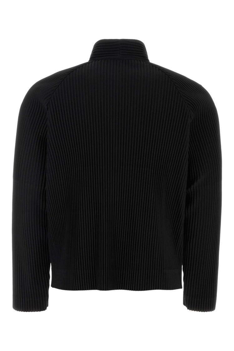 Homme Plissé Issey Miyake Black Polyester Cardigan