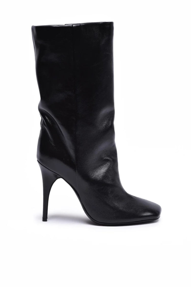 Brunofrisoni Asymmetrical Toe Ankle Boots - Black
