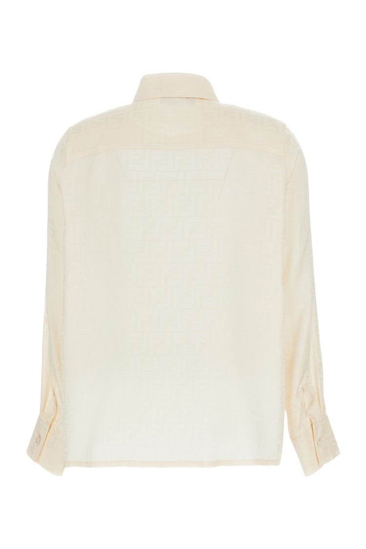Fendi Ff Crepe Satin Shirt