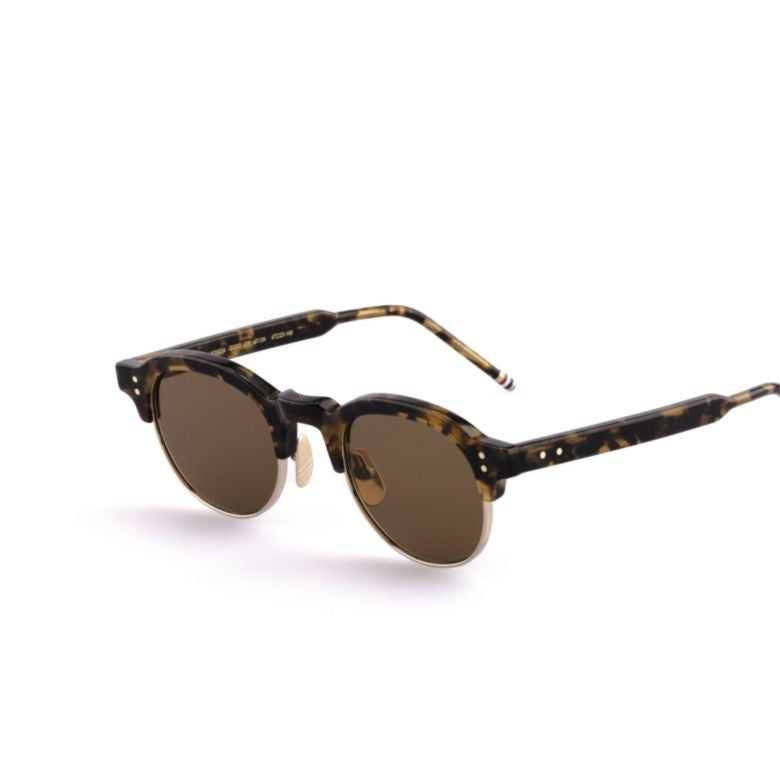 Thom Browne Ues920a Round Tortoiseshell Sunglasses
