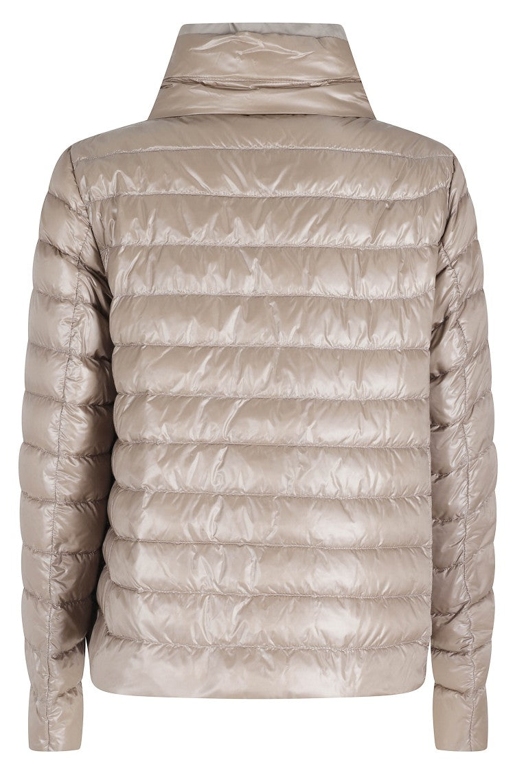 Herno Brown Reversible High-Collar Polyamide Down Jacket