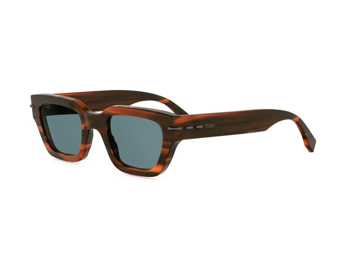Fendi Fe40191i Oversized Square Tortoiseshell Acetate Sunglasses
