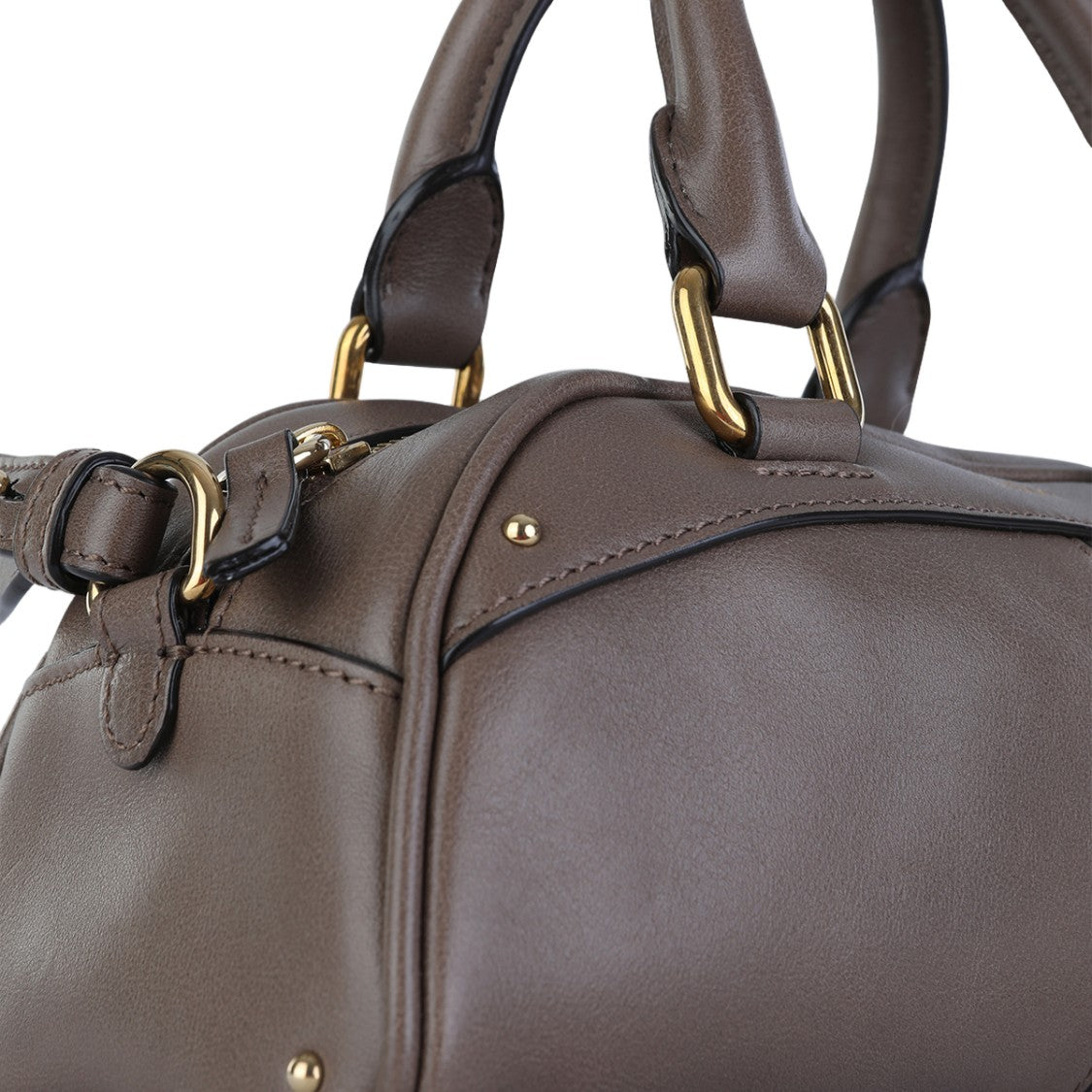 Chloé Elongated Rectangular Chloè Handbag With Gold-Tone Accents