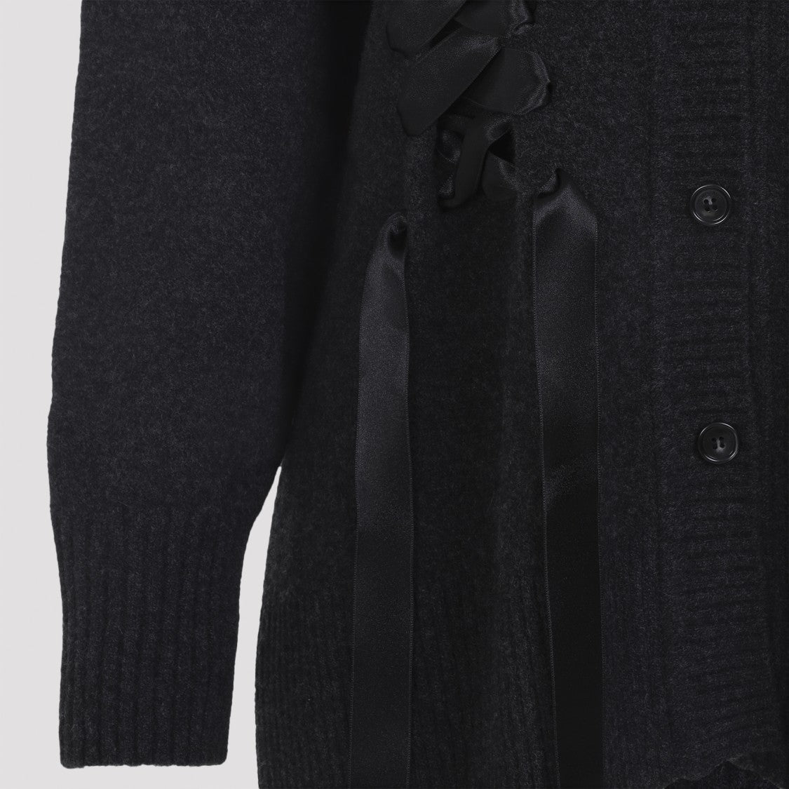 Simone Rocha Sculpted Ribbon Corset Cardigan