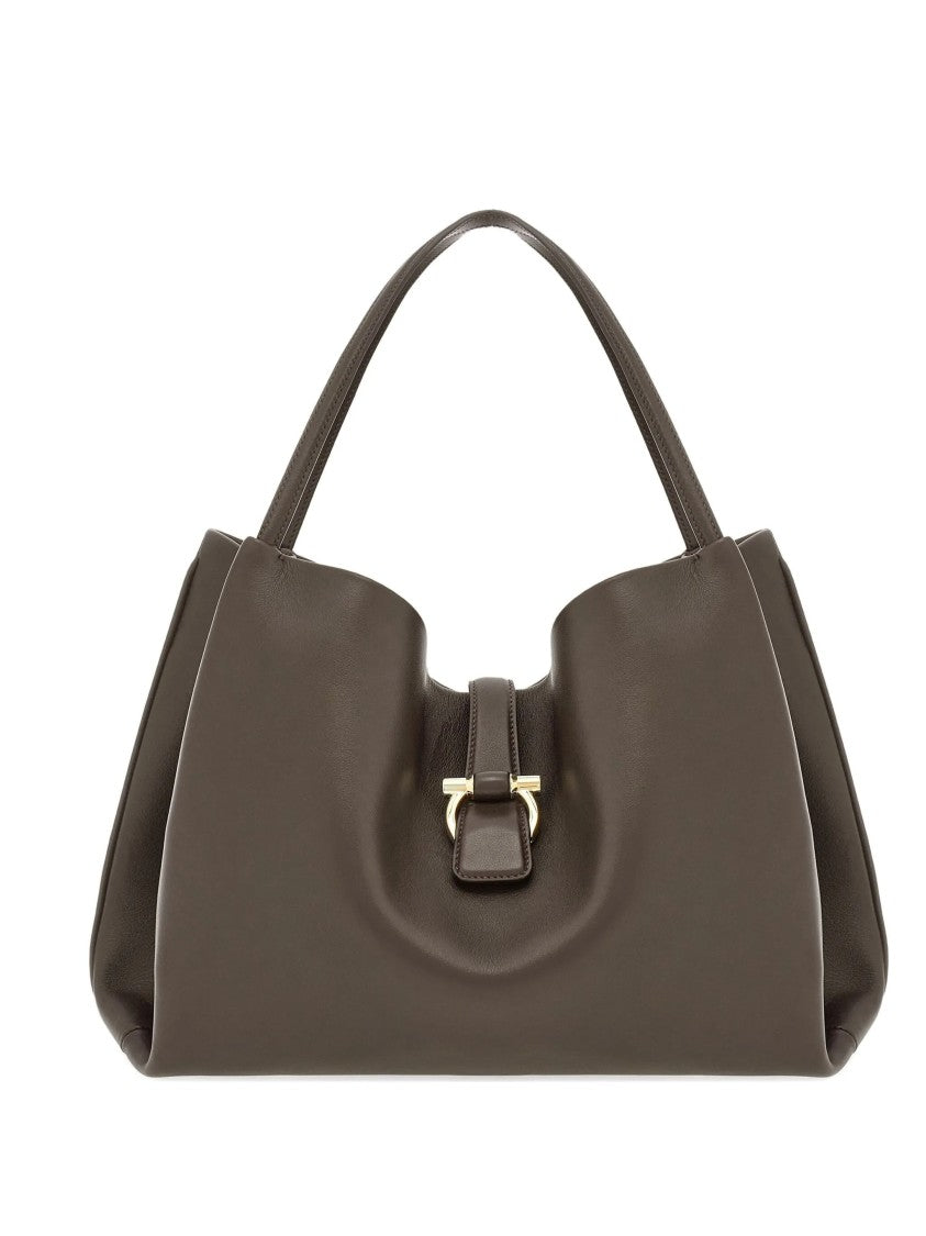 Salvatore Ferragamo Brown Tote M Medium Leather Totes