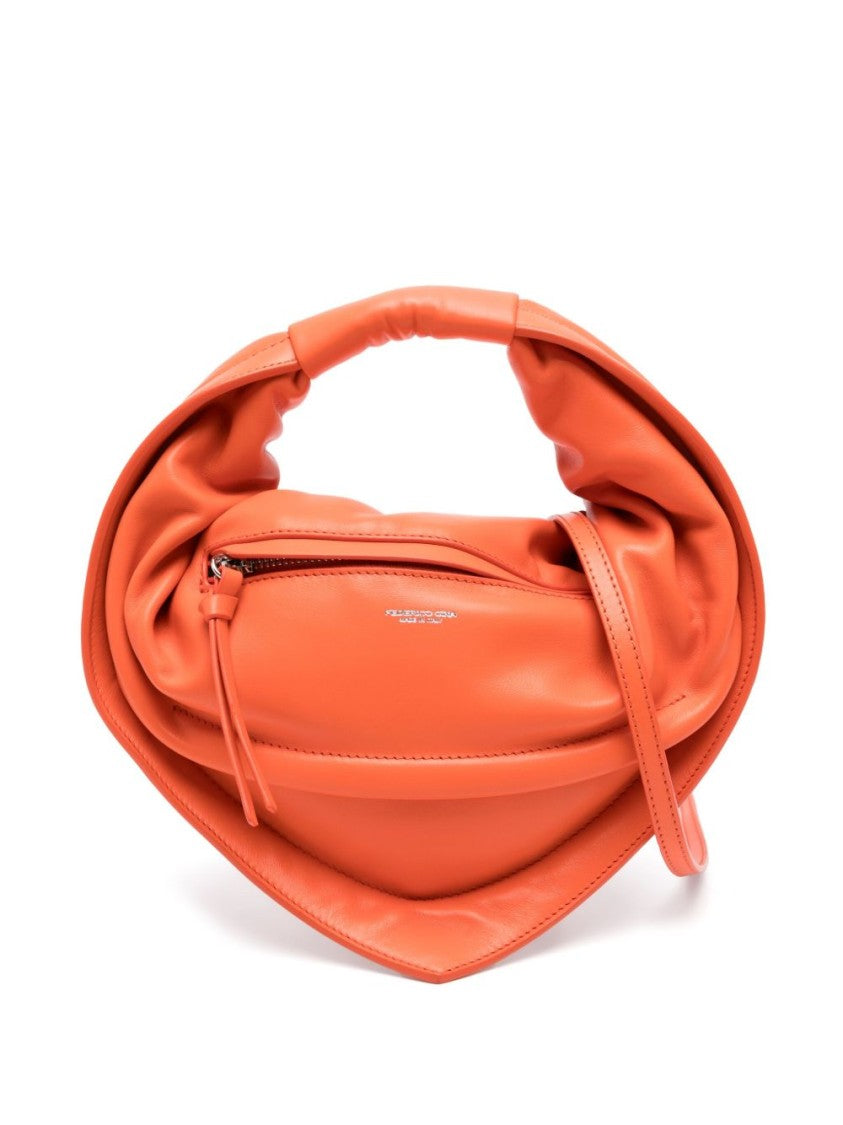 Federico Cina Sculptural Orange Handbag