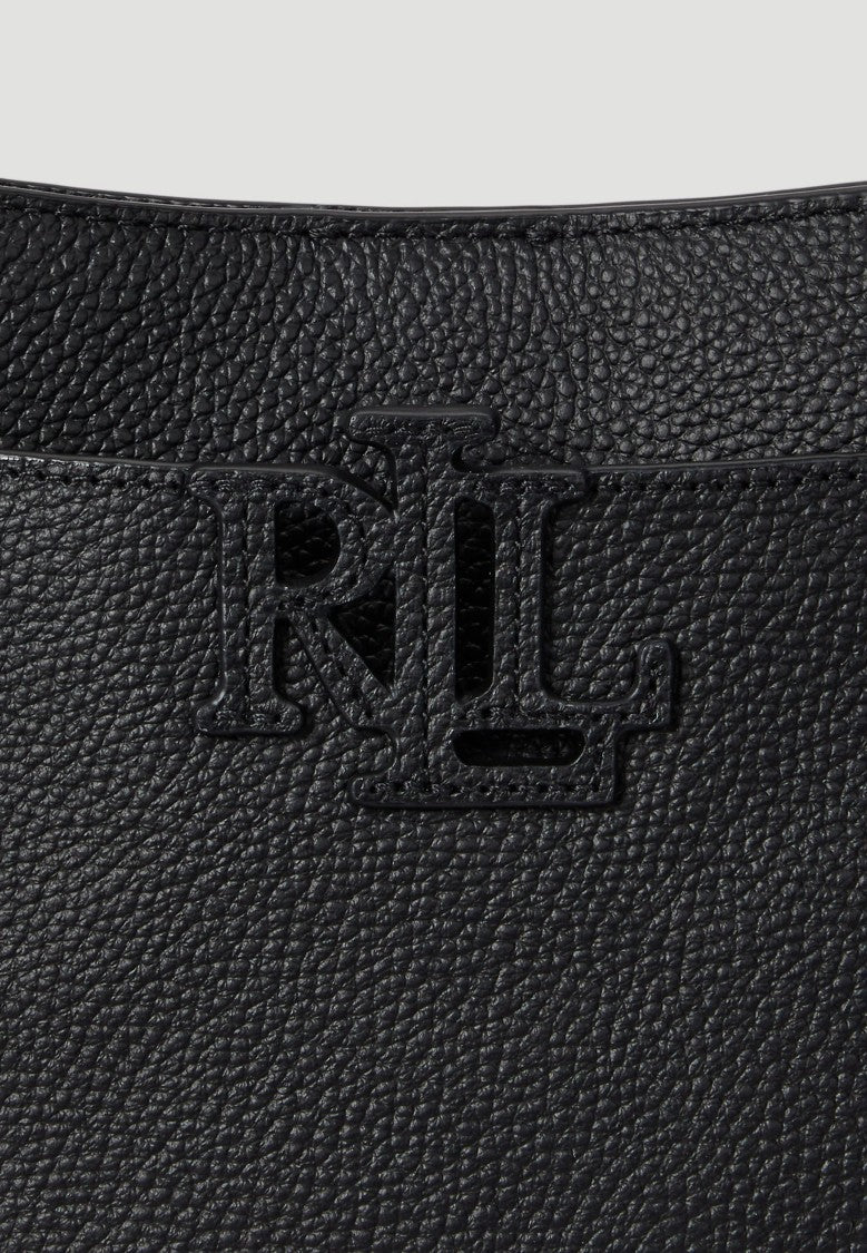 Lauren Ralph Lauren Black Cmryn Small Rattan Crossbody Bag