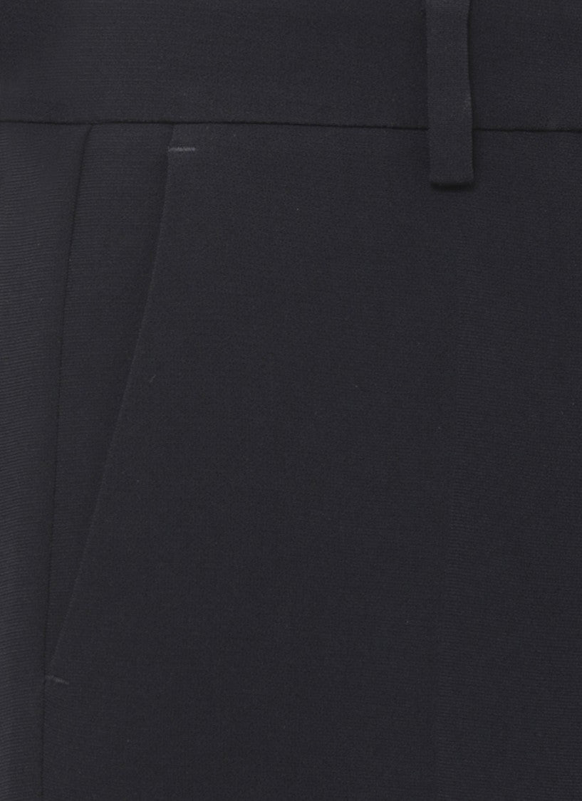 Alberto Biani Black Sleek Silhouette Minimalist Tailored Formal Pants