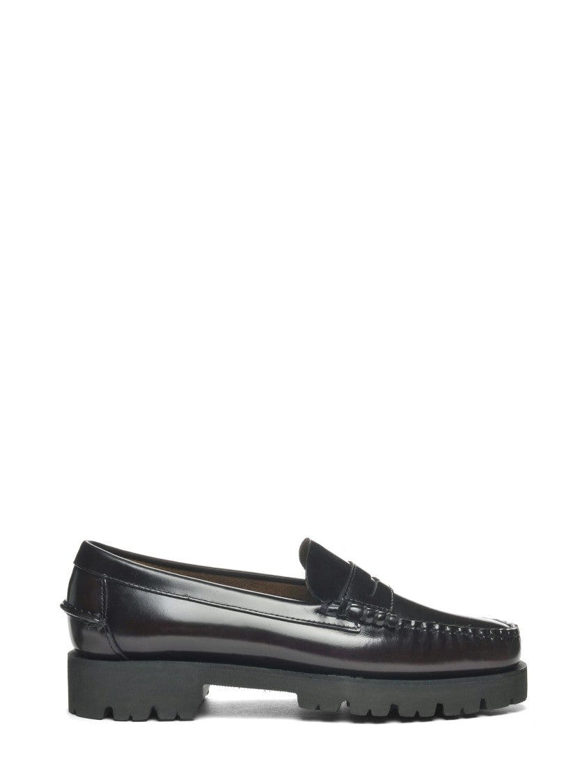 Sebago Dan Lug Polished Leather Moccasin Loafers
