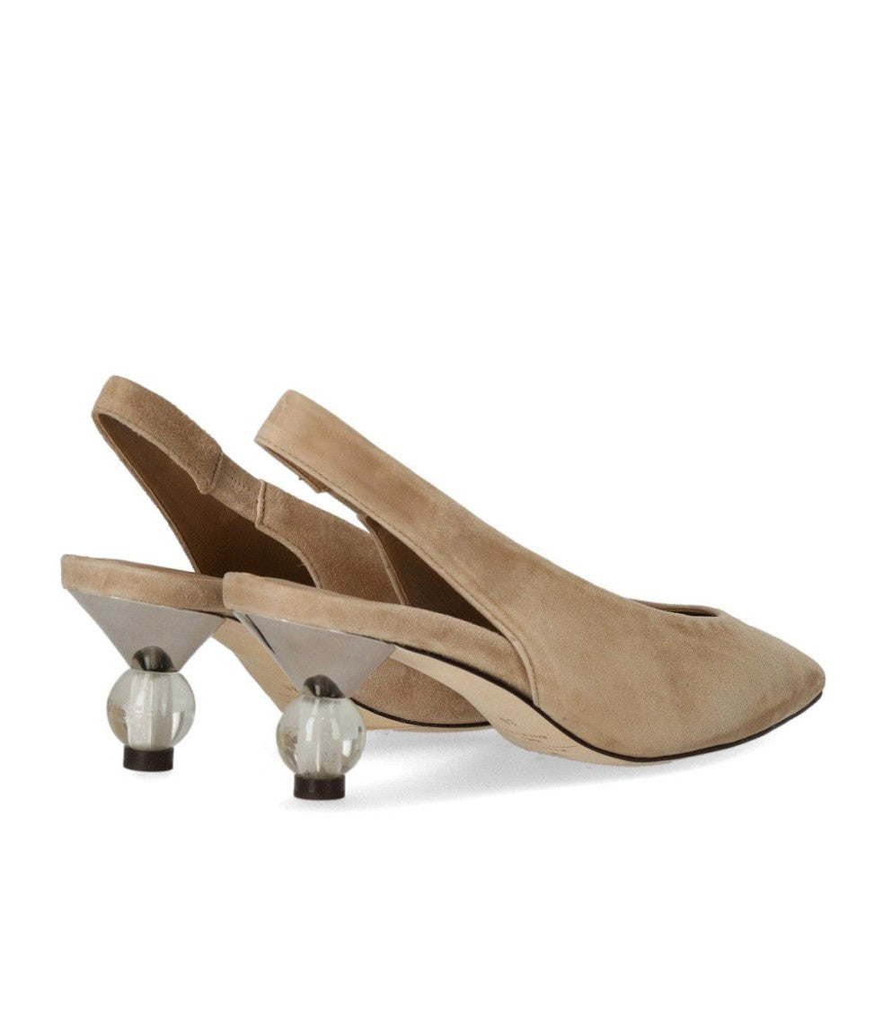 Max Mara Orma Beige Slingback Pump