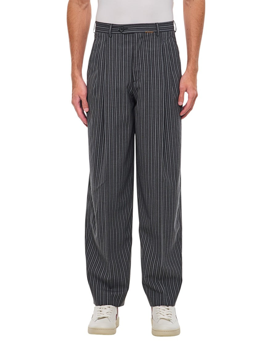 Marni Black Pleated Trousers