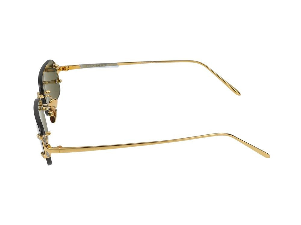Linda Farrow Sunglasses Lfl1131 Taylor C9 Yellow Gold/Light Gold 53/17/140