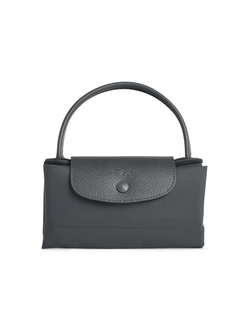 Longchamp Bag With 'S Le Pliage One' Handle In Anthracite Tela